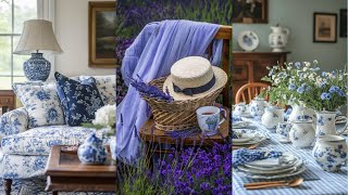 Timeless Rustic Elegance: Shabby Chic & Country Home Decor with a Blue & White Palette  💙🤍