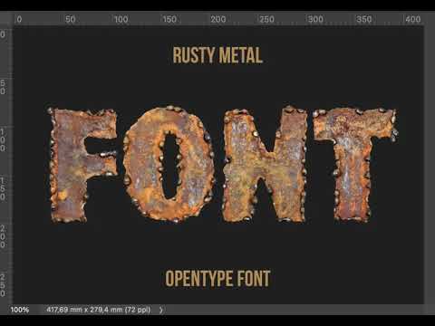 Rusty Metal Font