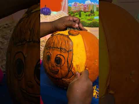 DIY Halloween Pumpkin Carving Tutorial 🎃 #morphle #halloween #DIY #kids #shorts