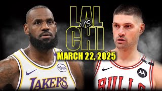 Los Angeles Lakers vs Chicago Bulls Full Game Highlights - March 22, 2025 | NBA Regular Season