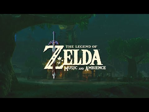 Relaxing video game Zelda Music with Peaceful rain ambience to Sleep, Relax