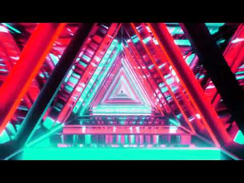 Triangle Light Tunnel VJ Loop // @3DMotionGraphicsVFX