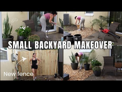 Small home makeover! Backyard makeover on a budget + future patio plans