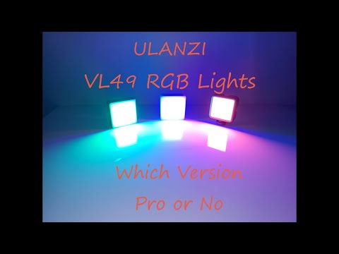 Ulanzi VL49 RGB Studio / Vlogger Lights RGB VS PRO For Content creators