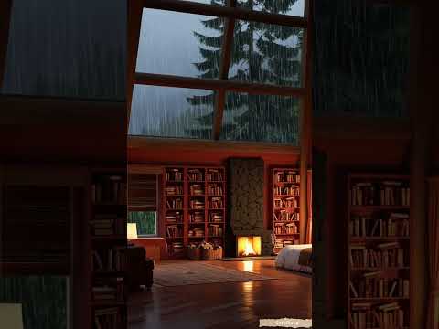 #rain #cabinambience #relax #cozycabinambience #rainsounds #cabinsound #fireplace #peace  #calm