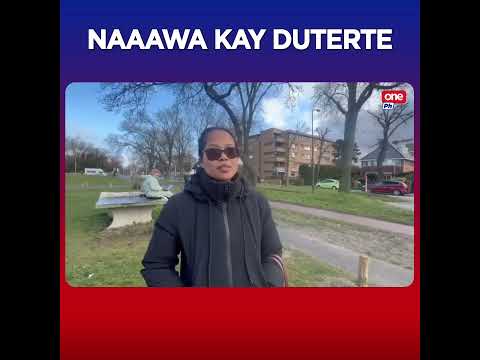 Supporter ni Duterte sa The Hague, naiyak para sa dating pangulo