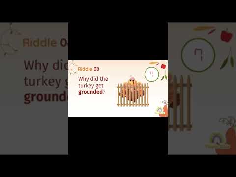 Thanksgiving Riddles: Why did the turkey get grounded?