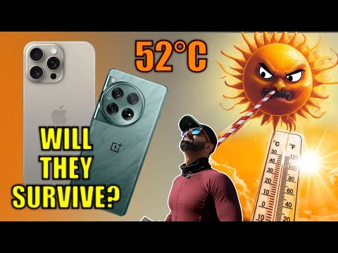 Phone Heat Test in 50-Degrees Delhi Heat! iPhone 15 Pro Max, Realme GT 6T & OnePlus 12