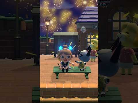 Enjoying The Fireworks With Raymond-ACNH #acnh #animalcrossingcutemoments #nintendodiva