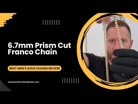 6.7mm Prism Cut Franco Chain | Best Men's Gold Chains Review