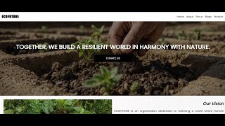 ECOFUTURE - An Environmental Sustainability Website