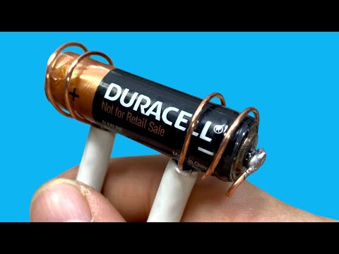 A Regular Battery Catches ALL CHANNELS! The secret of a DIY antenna that will shock you