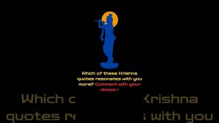 krishna quotes in English choose your favourite #youtubeshorts #wisdom #wisdomquotes #shorts