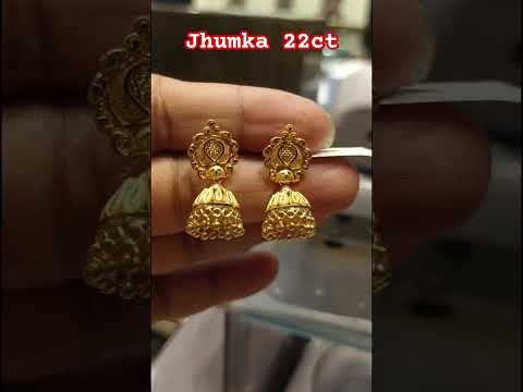 Gold jhumka 22ct#jhumka #youtubeshorts #goldearrings #goldesign #goldenaccessories