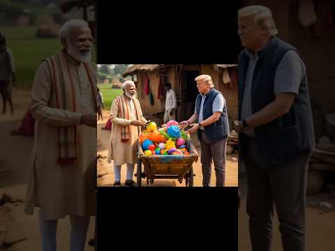 Donald Trump & Narendra Modi Selling Toys in a Village – Hilarious Reactions!