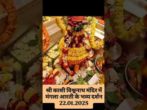 श्री काशी विश्वनाथ मंदिर में मंगला आरती के भव्य दर्शन 22.01.2025