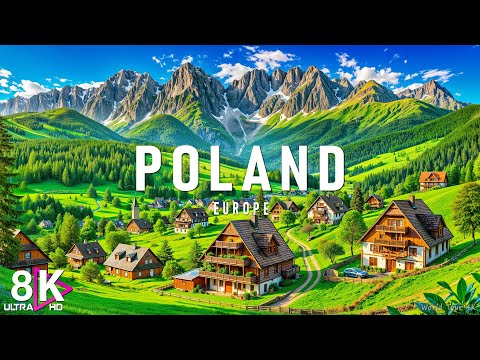 Peaceful Poland 8K - Stunning Nature with Calming Piano Sounds 🌄🎹