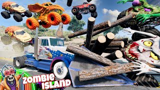 Monster Jam INSANE Bigfoot Forest Adventure Compilation 2 | Racing, Freestyle, and High Speed Jumps