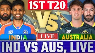 🔴LIVE: INDIA Vs AUSTRALIA 1st T20 CHENNAI Live Score & Commentary IND Vs AUS Live Today Match