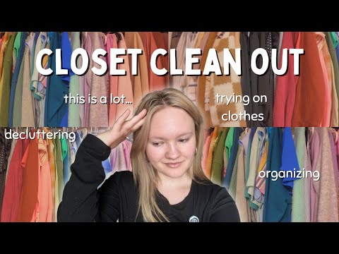 Extreme Closet Cleanout ! ORGANIZE + DECLUTTER with me