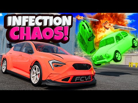 This Car ZOMBIE INFECTION Hide and Seek is TOTAL CHAOS in BeamNG Drive!