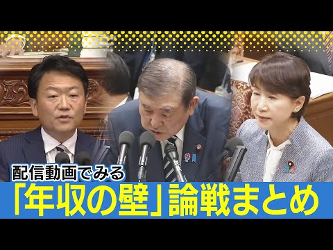 通常国会で行われた「年収103万円の壁」論戦をまとめ