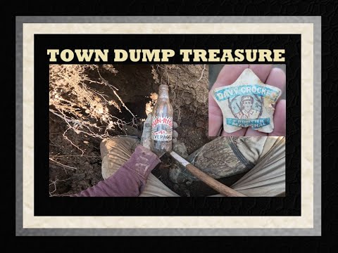 Town Dump Archaeology - ACL Soda Bottles - Davy Crocket - Dr Pepper - Antiques - Toys - Marbles -