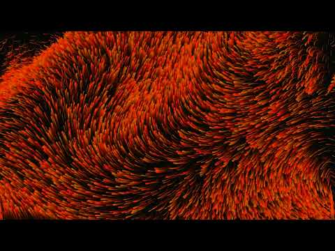 Orange Yellow Particles Flowing | 4K 60FPS Relaxing Screensaver | 3 Hours Soothing Background