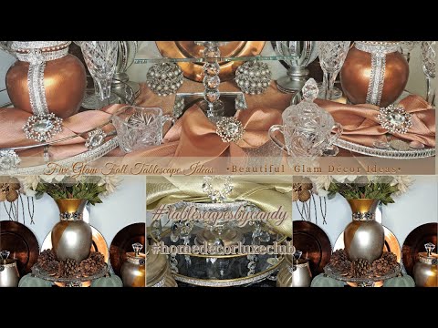 My Top 5 Fall Glam Tablescape Ideas | 2023 Fall Home Décor Ideas | Home Décor Luxe Club