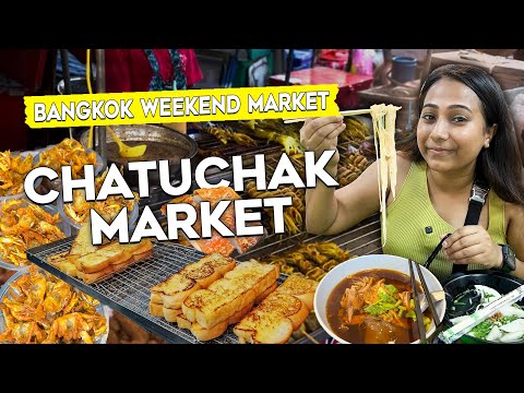 BEST FOOD at Chatuchak Weekend Market, Bangkok! #sinfulfoodie #bangkokstreetfood