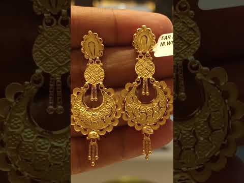 Beautiful ❤️ earrings #earrings #youtubeshorts #golddesign #weddingjewellery #gold ,😱😱🌈🔥🔥🙏