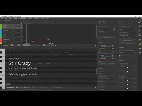 Synthesizer V AI Kevin Voice Demo - Stir Crazy