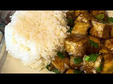 No Meat today—Teriyaki Tofu!