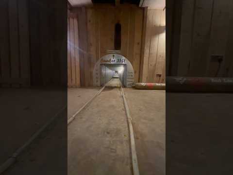 Escaping Tunnel Cart and Toilet in underground Bunker #bunker #mancave #tunnel