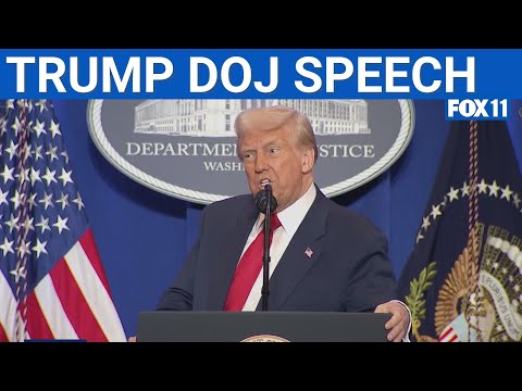 Trump blasts his enemies speech to Justice Department