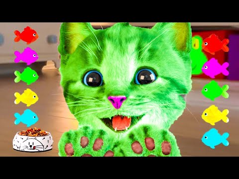 LITTLE KITTEN ADVENTURE NURSERY RHYMES -TODDLERS & KIDS SONGS - CARTOON LEARNING VIDEOS & PET CARE