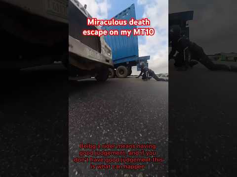 Biker Gets Crushed Under Semi Truck | ​⁠@Paulo_mt10  #motorcycle #crash #fyp