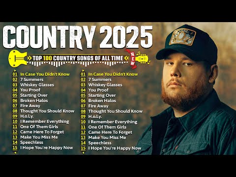 Country Music 2025 ⚡ Luke Combs, Chris Stapleton, Brett Young, Morgan Wallen, Kane Brown, Luke Bryan