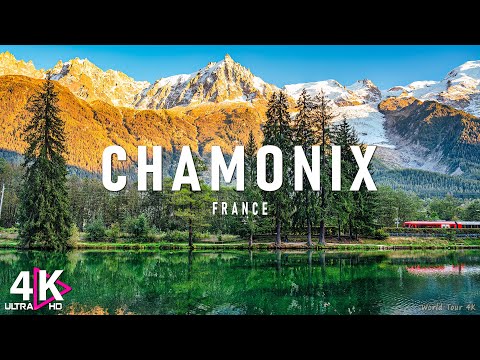 FLYING OVER CHAMONIX (4K UHD) - Relaxing Music Along With Beautiful Nature Videos - 4K Video UltraHD