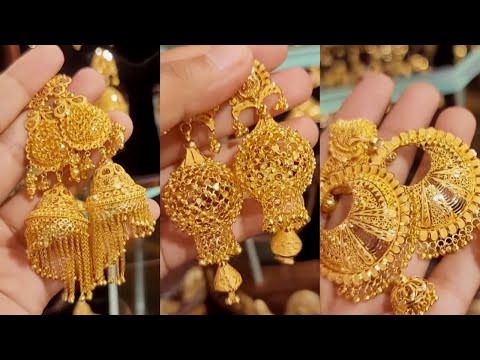 Bridal gold earrings collectionsss |gold earrings |latest gold earrings|gold earrings| earrings