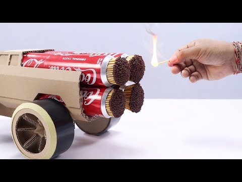 Cool Matchstick Powered Quad Jet Monster Truck