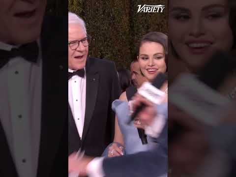 Selena Gomez's Golden Globes interview gets crashed by Martin Short & Steve Martin