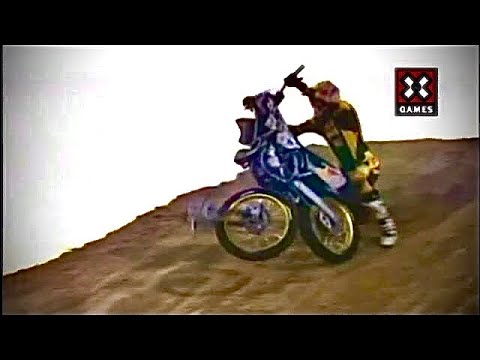 Travis Pastrana Crash & Interview 2005 X Games Moto Best Trick Run 1