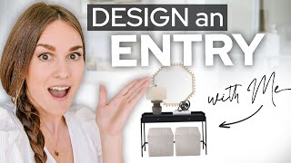 Full ENTRY DESIGN with PRODUCTS for under $700!! DESIGN WITH ME - Front entry MAKEOVER