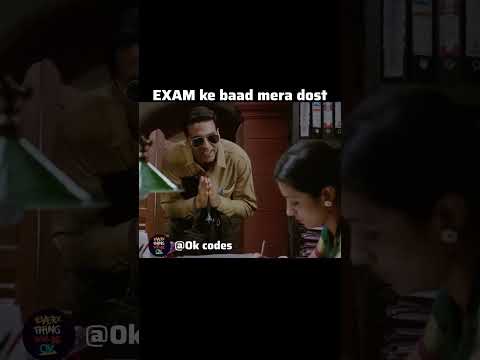 My friend after the exams #exammeme #collegelifememes #examseason