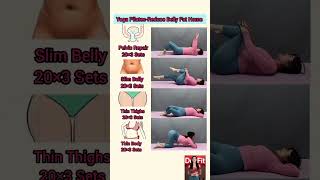 Yoga Pilates-Reduce Belly Fat#short #reducebellyfat #bellyfatloss #yoga