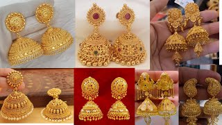 Gold jhumka designs ||Gold jhumka earring design 2025 🙀