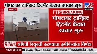 Nagpur Breaking | नागपुरात मांजात अडकलेल्या पोपटाला काढण्यासाठी मेट्रो थांबवली : tv9 Marathi