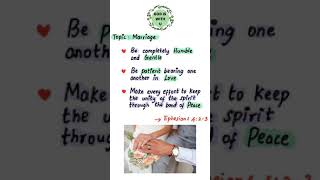 Marriage - God's Daily Message (Day-3) #shorts #godiswithyou #encourage #motivation #inspiration