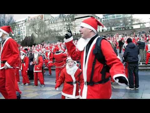 Edinburgh Santa run 2014